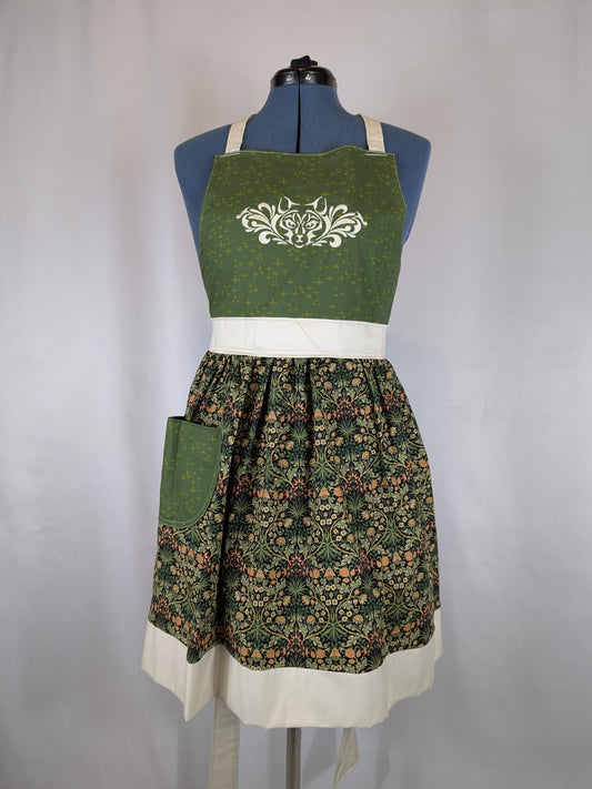 Wolf Damask Apron