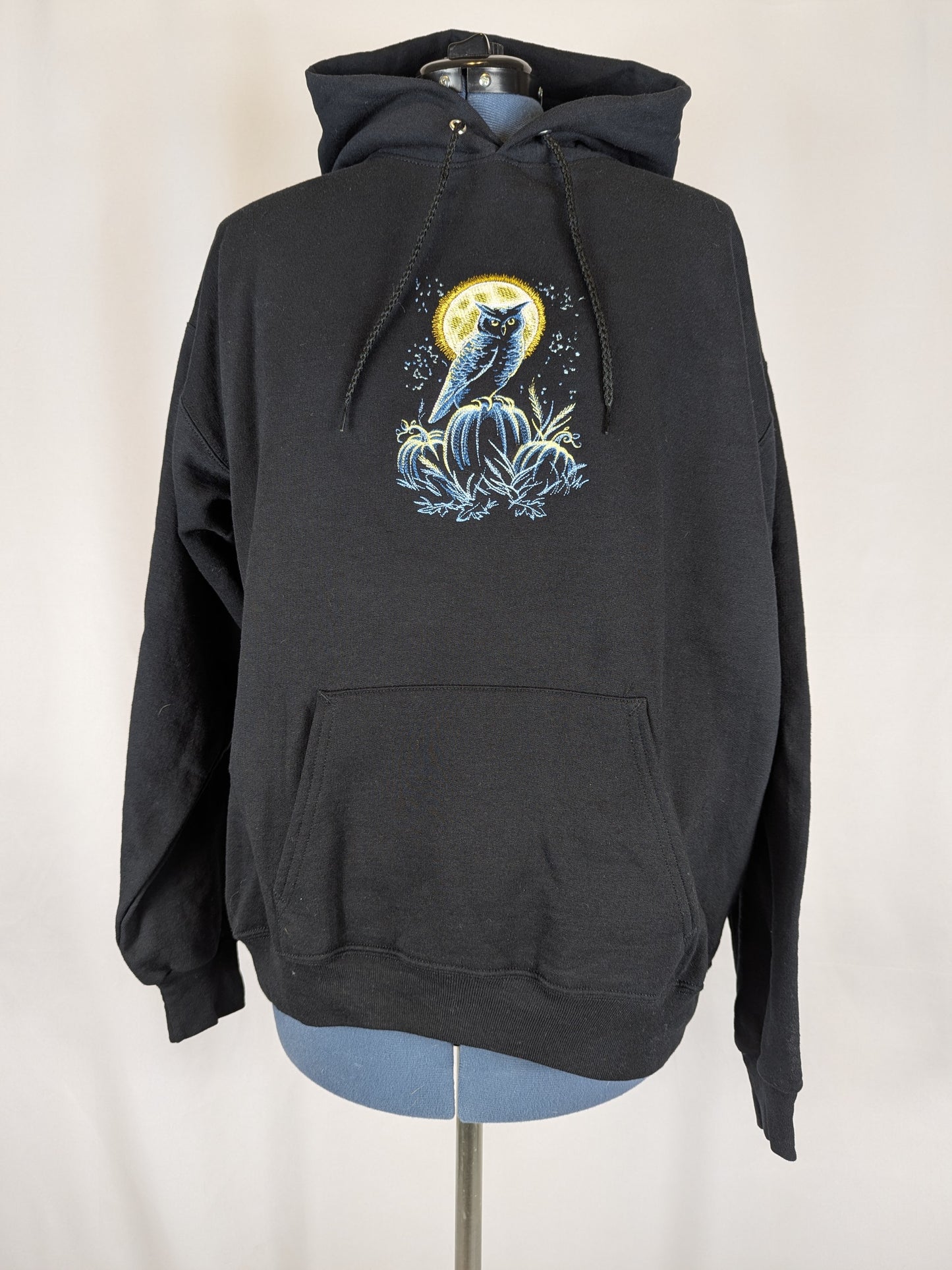 Owl in the Moonlight Hooded Sweatshirt