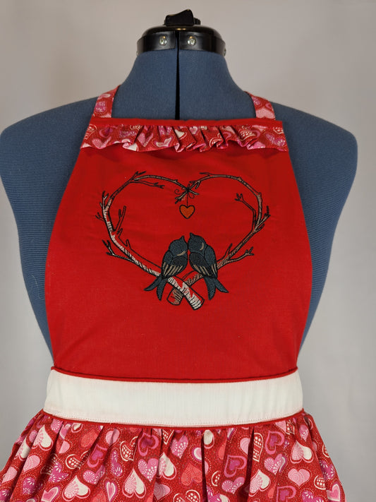 Poe-etic Lovebirds Apron