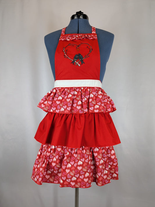 Poe-etic Lovebirds Apron